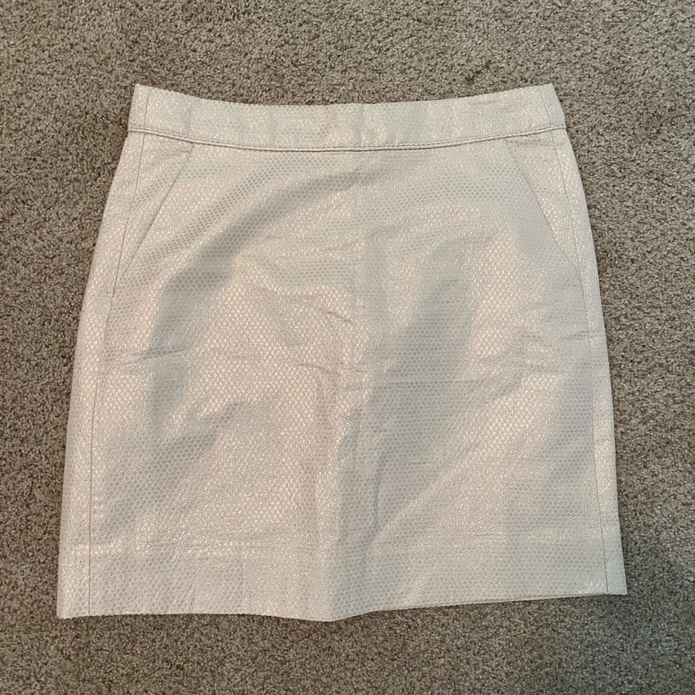 Jcrew Gold / Champagne Shimmer Skirt